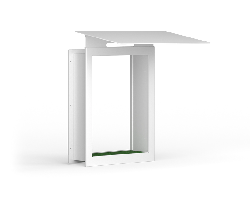 Tunnel & Frame System, medium, compact configuration, right-side isometric view