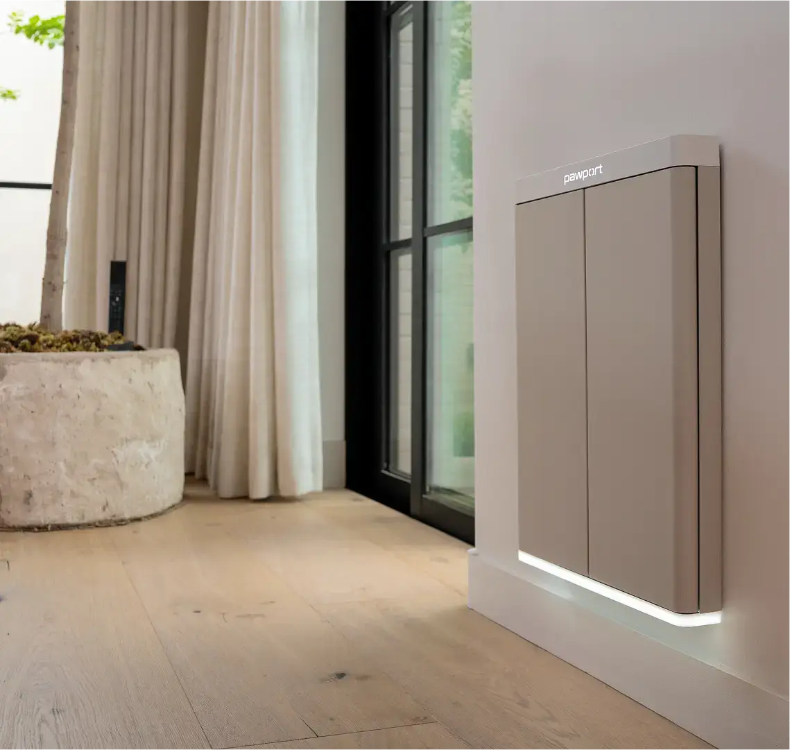 Pawport Smart Pet Door installed in a Frisco, Texas home